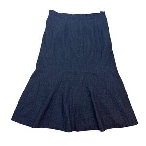 Orvis Flare Midi Skirt Women's Size 14 Wool Gray Signature Collection NWT